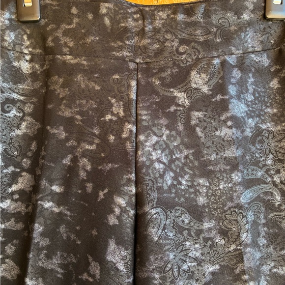 NWT LG LENA GABRIELLA Black & Silver Pull On Pants Size 12 - Picture 2 of 7